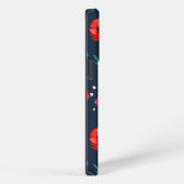 Rotes Mohn Blumen-Design Case-Mate iPhone-Hülle iPhone Hülle (Rechte Seite)