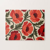 Rotes Mohn-Puzzle Puzzle (Horizontal)