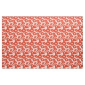 Rotes Mohnblumen-Muster Stoff (Yard (91,4 cm))