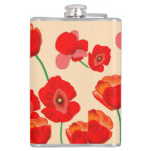 Rotes Mohnfeld Flachmann (Rückseite)