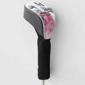 Rotes Monogramm Golf Headcover (angewinkelt)