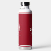 Rotes monogrammiertes trinkflasche (Rechts)
