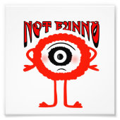 Rotes Monster Fotodruck (Vorne)