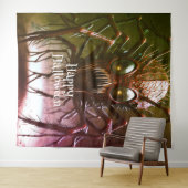 Rotes Monster Halloween Hintergrund Wandteppich (Beispiel (Horizontal))