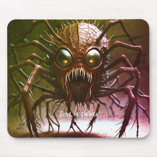 Rotes Monster Halloween-Mauspad Mousepad (Vorne)