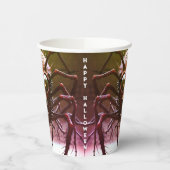 Rotes Monster Halloween Papier Cups Pappbecher (Links)