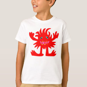 Rotes Monster T-Shirt