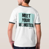 Rotes Monster T-Shirt (Schwarz voll)