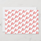 Rotes Monster Truck Geburtstagsparty Einladung (Rückseite)