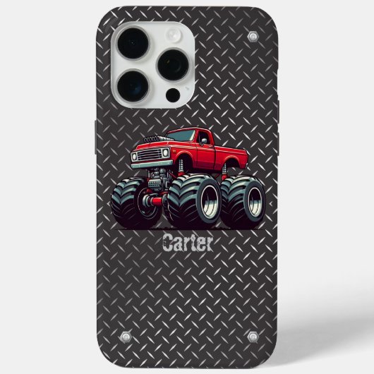 Rotes Monstertruck Case-Mate iPhone Hülle (Rückseite)