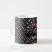 Rotes Monstertruck Kaffeetasse (Vorderseite Links)