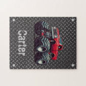 Rotes Monstertruck Puzzle (Horizontal)