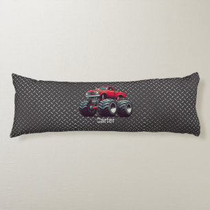 Rotes Monstertruck Seitenschläferkissen