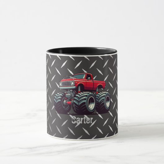 Rotes Monstertruck Tasse (Zentrum)