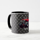 Rotes Monstertruck Tasse (Vorderseite Links)