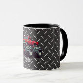 Rotes Monstertruck Tasse (VorderseiteRechts)
