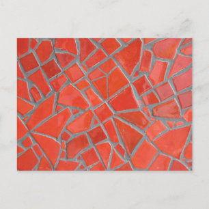 Rotes Mosaik Postkarte