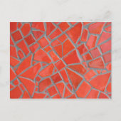 Rotes Mosaik Postkarte (Vorderseite)