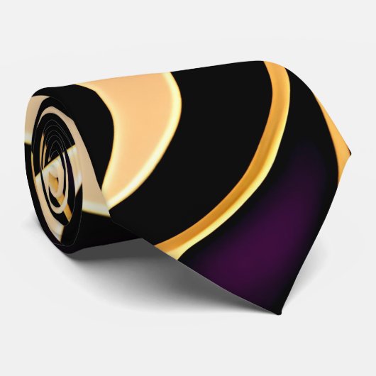 Rotes Mosaikmuster Krawatte (Gerollt)