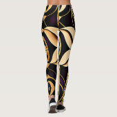 Rotes Mosaikmuster Leggings (Rückseite)