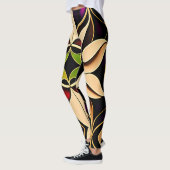 Rotes Mosaikmuster Leggings (Links)