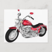 rotes Motorrad Postkarte (Vorderseite)