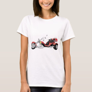 rotes Motorrad trike T-Shirt