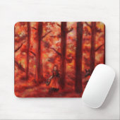 Rotes mousepad (Mit Mouse)