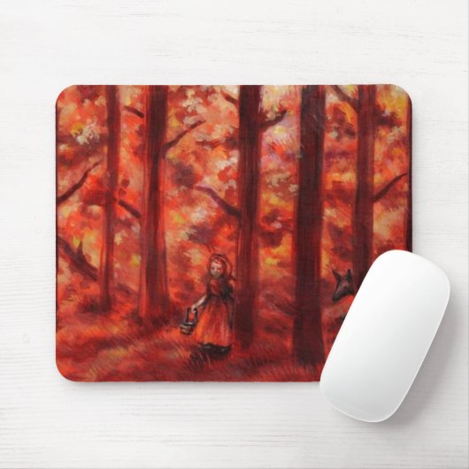 Rotes mousepad (Mit Mouse)