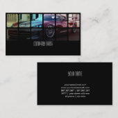 Rotes Muskel-Auto in den verschiedenen Farben Visitenkarte (Vorne/Hinten)