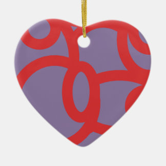 Rotes Muster 646 Keramikornament
