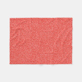 Rotes Muster abzeichnen Fleecedecke (Vorderseite (Horizontal))