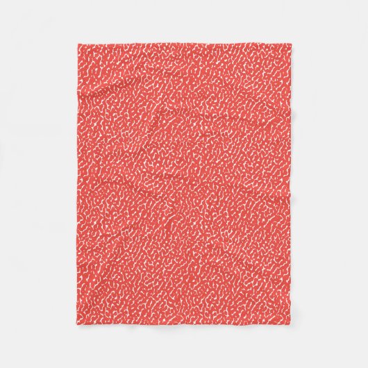 Rotes Muster abzeichnen Fleecedecke (Vorderseite)