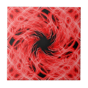 Rotes Muster Fliese