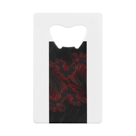 Rotes Muster Geldbeutel Flaschenöffner (Vorderseite)