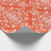 Rotes Muster Geschenkpapier (Ecke)