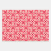Rotes Muster Geschenkpapier Set (Vorderseite 2)