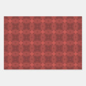 Rotes Muster Geschenkpapier Set (Vorderseite 3)