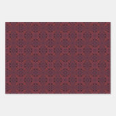 Rotes Muster Geschenkpapier Set (Vorderseite 2)