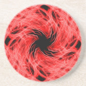 Rotes Muster Getränkeuntersetzer (Vorne)