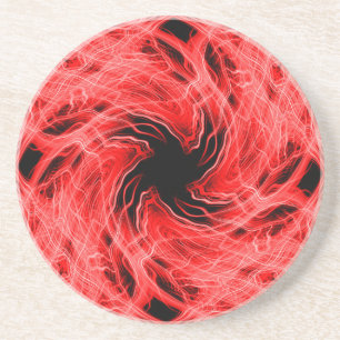 Rotes Muster Getränkeuntersetzer