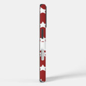 Rotes Muster mit Sternen Case-Mate iPhone Hülle (Rückseite / Rechts)