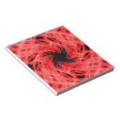 Rotes Muster Notizblock (angewinkelt)