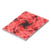 Rotes Muster Notizblock (Rotiert)