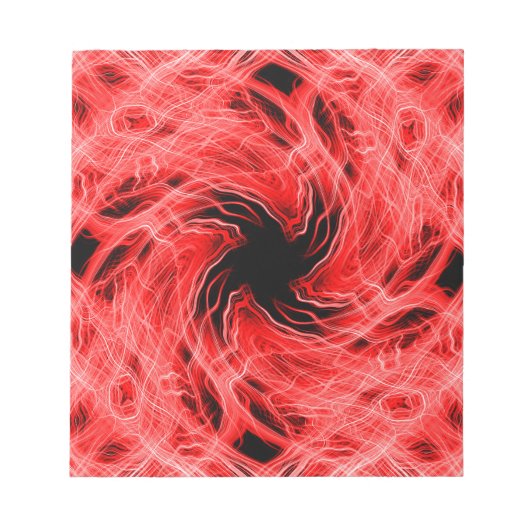 Rotes Muster Notizblock (Vorderseite)