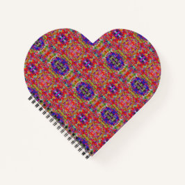 rotes Muster Notizblock