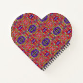 rotes Muster Notizblock (Rückseite)