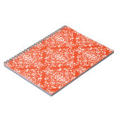 Rotes Muster Notizblock (Linke Seite)