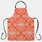 Rotes Muster Schürze (Vorderseite)