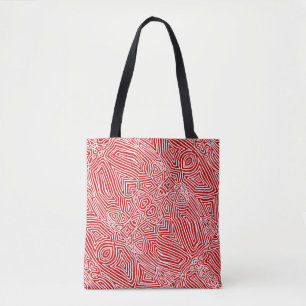 Rotes Muster Tasche